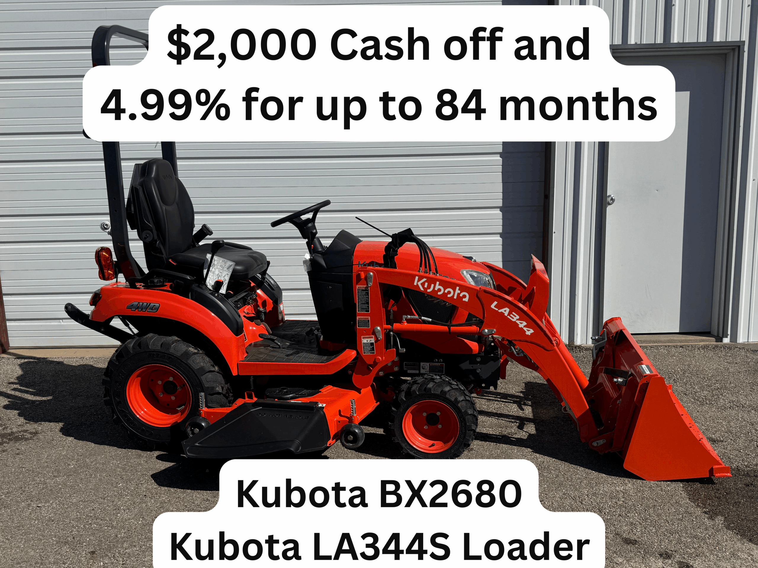 Kubota BX2680 Tractor Package - Pittsburg Tractor